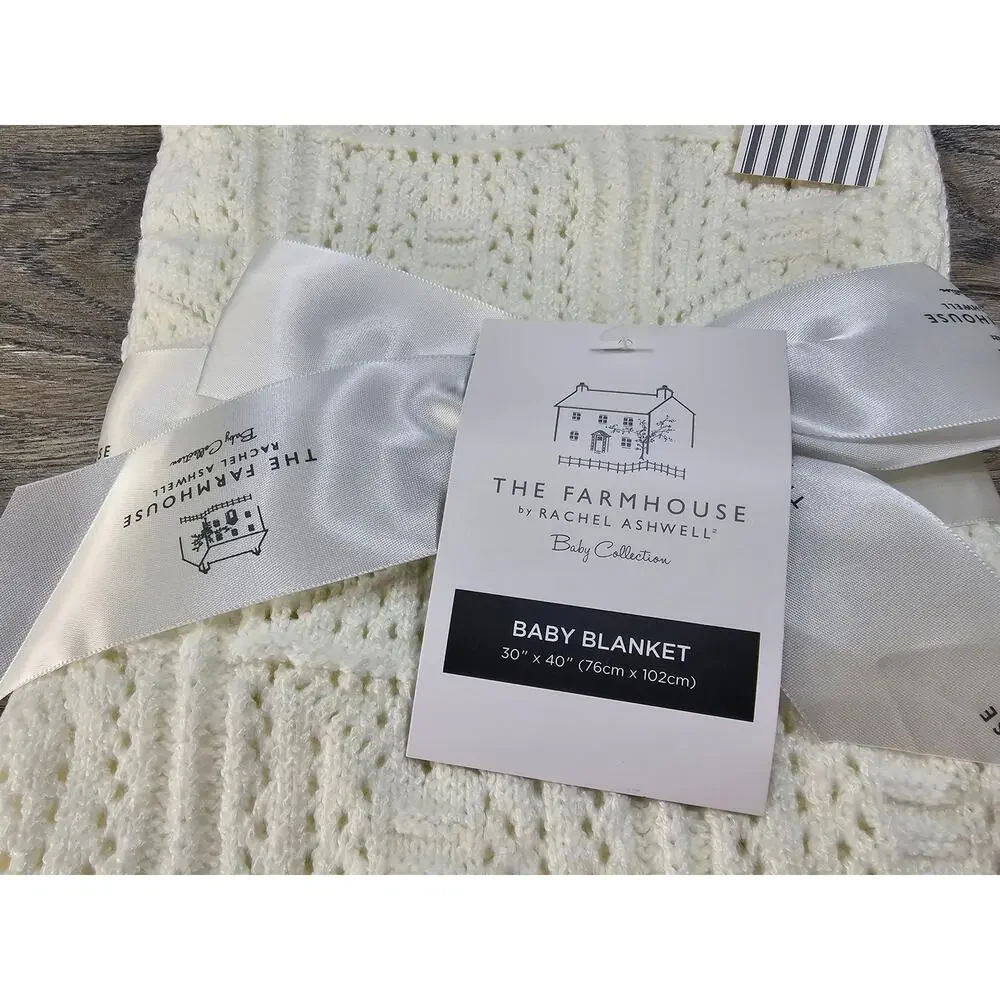 Rachel Ashwell The Farmhouse Knit Baby Blanket